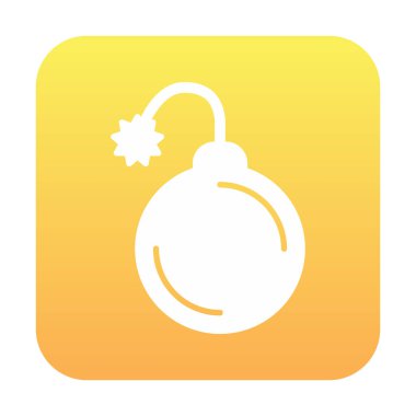 Bomba yassı ikon. vektör renk çizimi