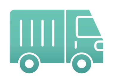 Van düz vektör simgesi