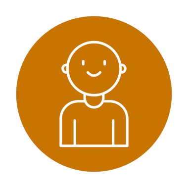 bebek oğlan simgesi, vektör illüstrasyonu