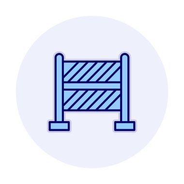 Bariyer. Web simgesi basit illüstrasyon