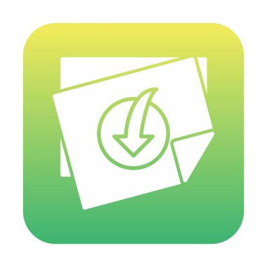  Dosya indir simgesi, vektör çizim