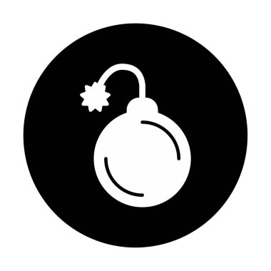 Bomba yassı ikon. vektör renk çizimi