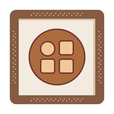 Menü web simgesi, vektör çizim