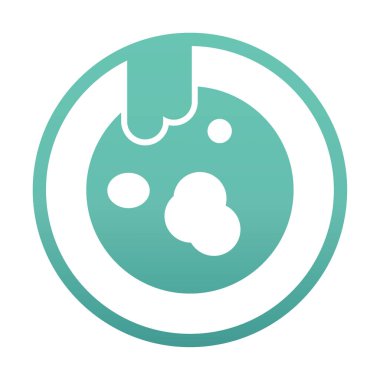 Kirli tabak simgesinin vektör çizimi