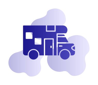 Van düz vektör simgesi