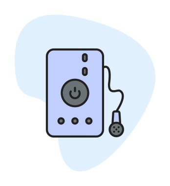 Su banyosu web simgesi, illüstrasyon