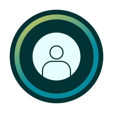 kullanıcı simgesi işaret vektörü çizimi 