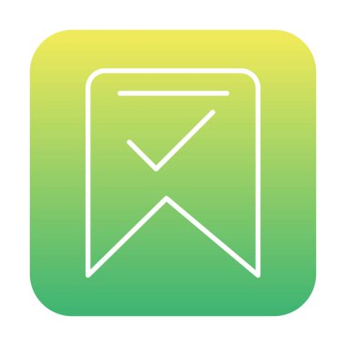 işaret simgesini işaretle, vektör illüstrasyonu basit tasarım