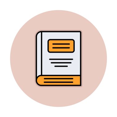 kitap simgesi vektör illüstrasyonu 