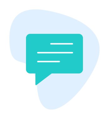 Basit sohbet simgesi, konuşma balonu, vektör illüstrasyonu