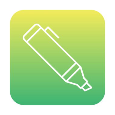 Vurgulama simgesi vektör illüstrasyonu