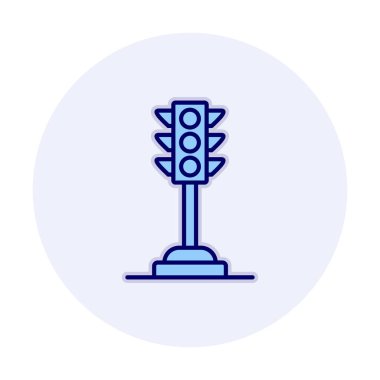 Trafik ışığı web simgesi illüstrasyonu