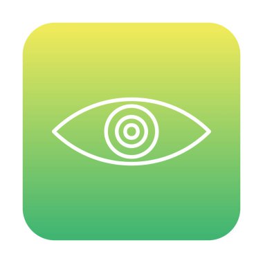 Göz simgesi. düz vektör illüstrasyonu