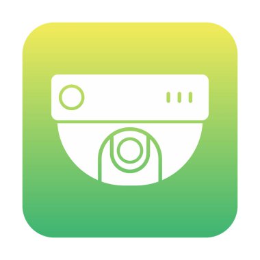 CCTV kamerası. Web simgesi basit illüstrasyon