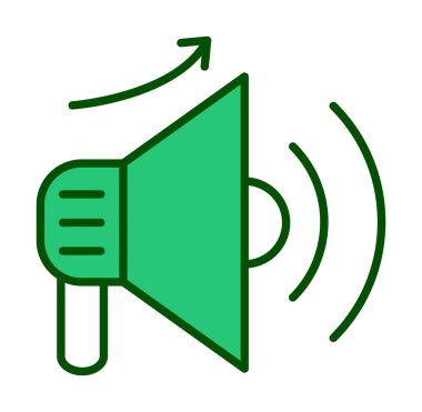 Basit Pazarlama Incerase simgesi, vektör illüstrasyonu