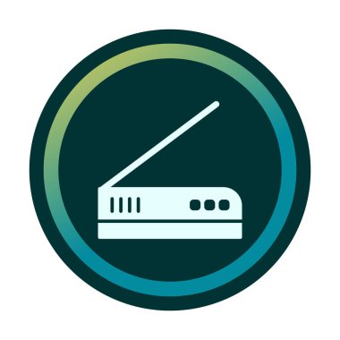  Düz renk çizgisi vektör simgesini tara