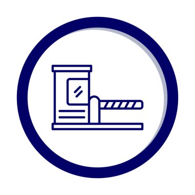 Park engeli simgesinin web illüstrasyonu