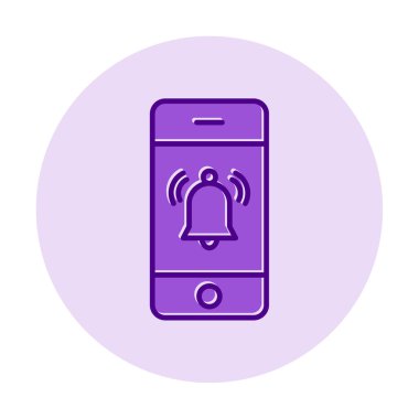 bildirim simgesi vektör illüstrasyonu. 