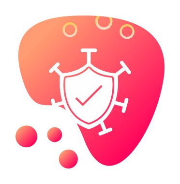 Koruma kalkanı ikonu vektör illüstrasyon tasarımı