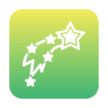 Kayan Yıldızlar simge vektör çizimi