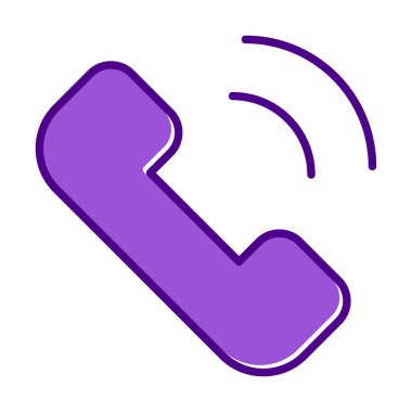 telefon arama simgesi, vektör illüstrasyonu basit tasarım