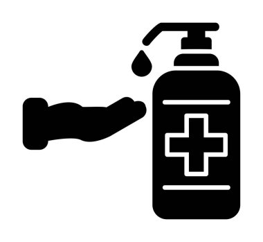 El yıkamanın vektör illüstrasyonu