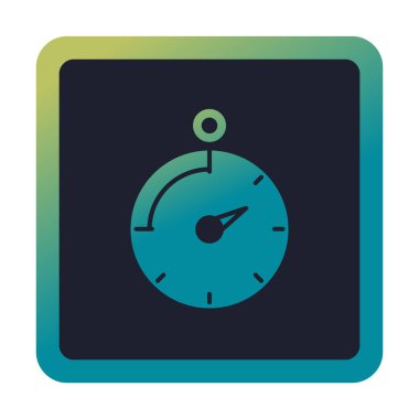 Saat, zamanlayıcı simgesi vektör çizimi 