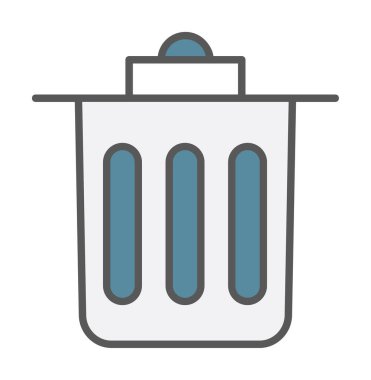 Çöp kutusu simgesi, Sembolü Sil, vektör illüstrasyonu