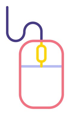 Fare simgesi, web basit illüstrasyonu