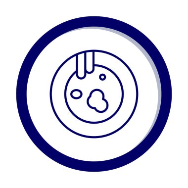 Kirli tabak simgesinin vektör çizimi