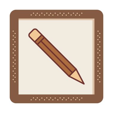 kalem simgesi vektör illüstrasyonu
