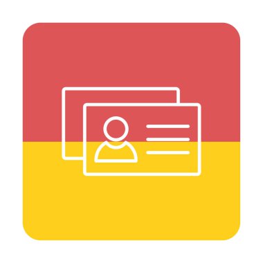 İş Kartları simgesinin vektör illüstrasyonu 