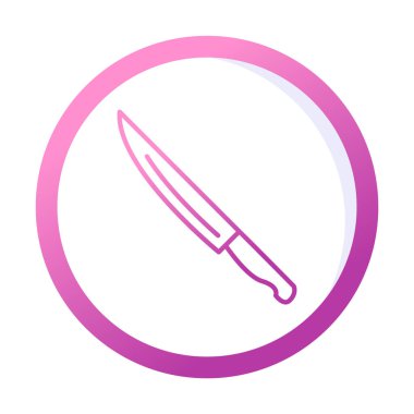 Basit ağ bıçağı ikonu vektörü 