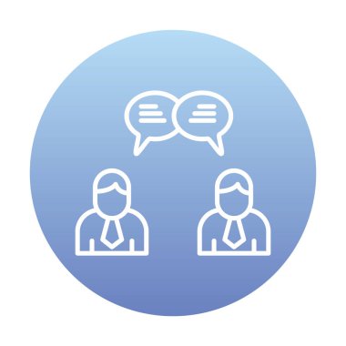 Kullanıcılar iletişim konsepti vektör illüstrasyonunu sohbet