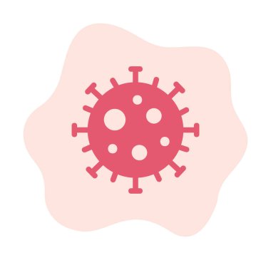 düz stil corona virüsü salgını web simgesi simgesi 