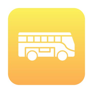 bus simgesi tasarım logo şablonu