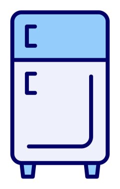 buzdolabı vektör simgesi çizelgesi çizimi