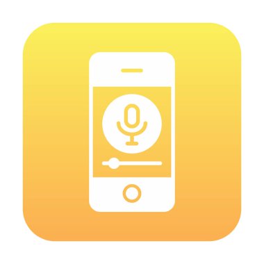 Web tasarımı için mobil kayıt vektör simgesi