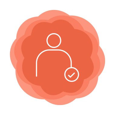 kullanıcı düz simgesi, vektör illüstrasyonu