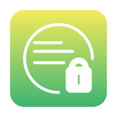 Asma kilit. Web simgesi basit illüstrasyon