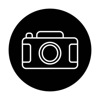 Kamera. Web simgesi basit illüstrasyon 