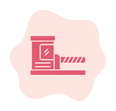 Park engeli simgesinin web illüstrasyonu