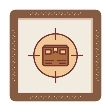 Paket İzleme Ağı simgesi, vektör illüstrasyonu. Sıralama izleme sembolü, logo illüstrasyonu