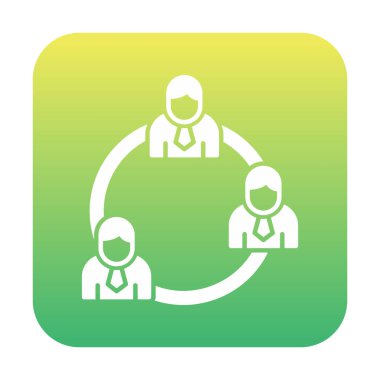 Takım iş web simgesi, vektör çizim