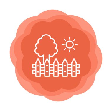 çit ağ ikonu vektör illüstrasyonu