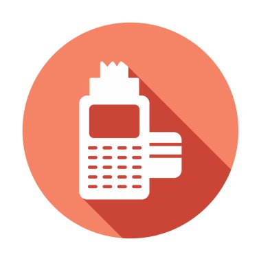 Kart okuyucu ve banka kartı, vektör illüstrasyonu