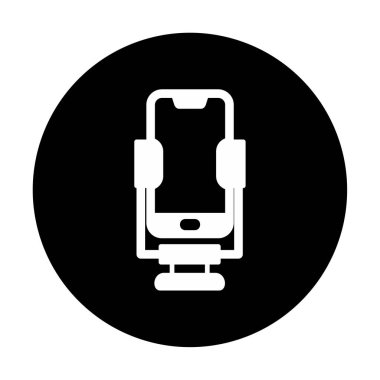 Vektör Smartphone Stand simgesi, basit vektör illüstrasyonu 