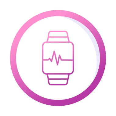 watch simge vektör çizim 