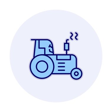 Traktör simgesi web çizimi