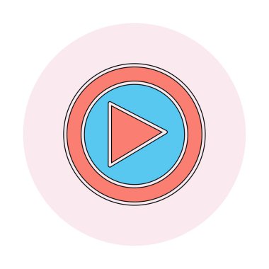 Oynatma düğmesi vektör çizimi